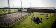 The paddock at Fort Widley Equestrian Centre