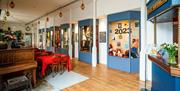 The Box Office and seating at the Groundlings Theatre in Portsmouth