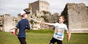 Kids at Portchester Castle ©English Heritage