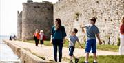 Portchester Castle Family ©English Heritage