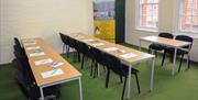 Classroom setup at Fort Purbrook