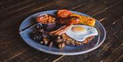 A traditional full English breakfast