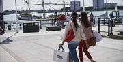 Outlet shopping at the water's edge at Gunwharf Quays