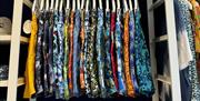 A rack of shorts on display in the Gunwharf Quays Vilebrequin store