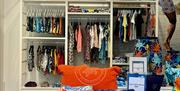 Clothing in the racks at Gunwharf Quays' Vilebrequin shop