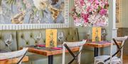 Tables for two people at Giggling Squid in Gunwharf Quays