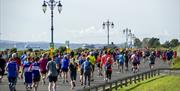 Runners along Southsea Seafront on the Great South Run