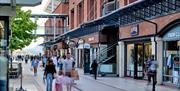 Shoppers at Gunwharf Quays