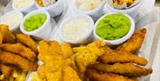 Portions of fish and chips from Horatio's Restaurant in Portsmouth