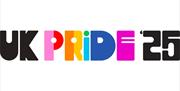 Rainbow logo for UK Pride '25