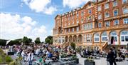 Live music in the gardens of the Queens Hotel