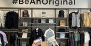 A display of clothing at Original Penguin in Gunwharf Quays