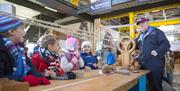 Children learning rope skills at Boathouse 4