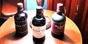 Photograph of three Black Tot rums