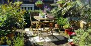Outdoor seating at the Waterfront Garden Centre