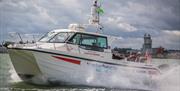 A Wetwheels Solent boat on the water