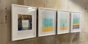 Four framed prints by Foursandeights (Studio 8)