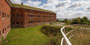 The exterior of Fort Purbrook Activity Centre