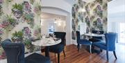 Bright and airy dining in The Garden Restaurant just off Southsea seafront