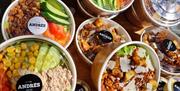 Fresh food bowls to take away at Andre's in Drayton