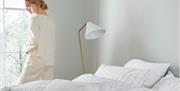 Murmur press shot showing white bedding