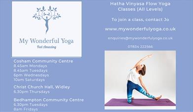 Flyer for My Wonderful Yoga