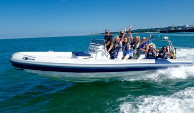 Group of people taking an Onboard Charter