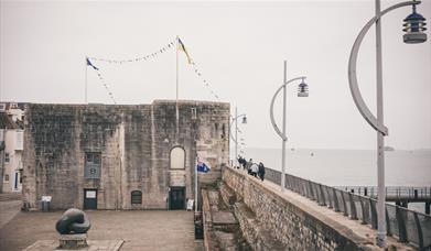 The outside of the Square Tower in Old Portsmouth