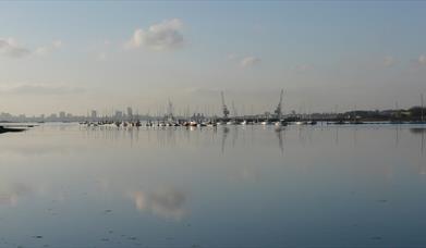 View out over Portsmouth Harbour