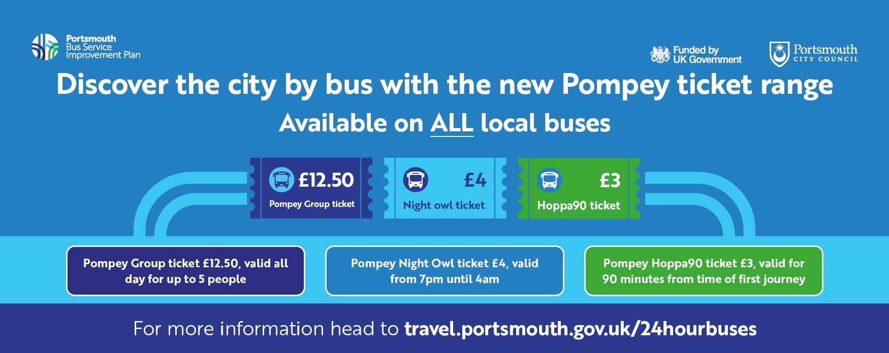 New ticket prices for Portsmouth buses