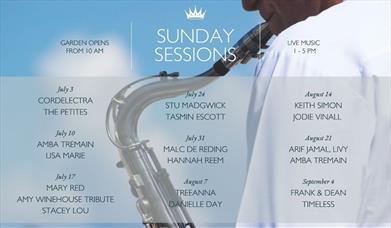 Image showing the Sunday Sessions line up for 2022