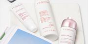 A range of Clarins products