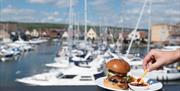 Dining at the water's edge in Port Solent