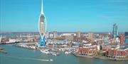 Gunwharf and Spinnaker from above