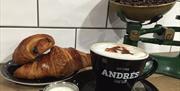 Coffee and a croissant