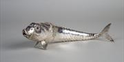 Silver articulated fish