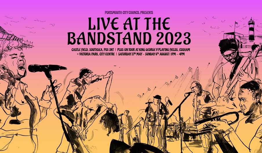 Illustration for Live at the Bandstand 2023 by Joe Munro