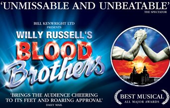 Poster for Blood Brothers at the Kings Theatre