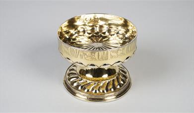 Photograph of the Bodkin Cup, which dates back to the era of the Mary Rose