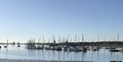 Yachts lined up at WicorMarine Yacht Harbour - credit S M Waddington
