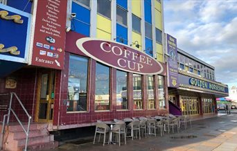 Outside of Coffee Cup - Clarence Pier
