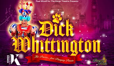 Poster for Dick Whittington at the Kings Theatre in Southsea
