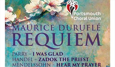 Poster for Portsmouth Choral Union's performance of Requiem by Maurice Durufle