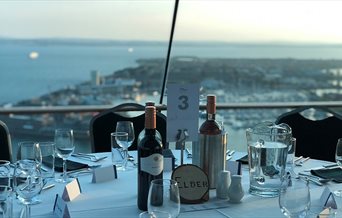 Event table set up at Spinnaker Tower