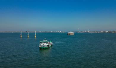 Gosport Ferry on a cruise through the Solent
