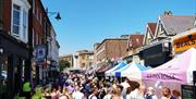 Row of stalls at Southsea Food Festival
