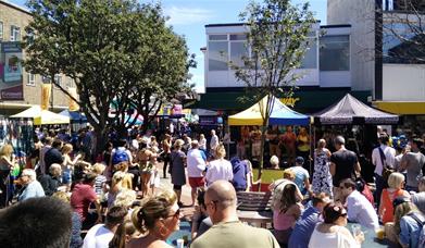 Entertainment on Palmerston Road for the Southsea Food Festival