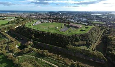 Aerial photograph of Fort Widley