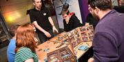 People playing board games at Guildhall Games Fest