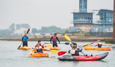 Kayaking at the Andrew Simpson Centre in Portsmouth